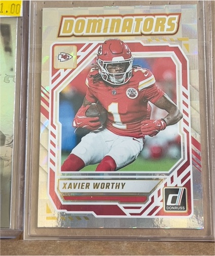 2025 Donruss #DOM-XWY Xavier Worthy Dominators — front