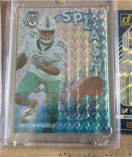2024 Panini Mosaic #SS-JWE Jaylen Waddle Splash Silver — front