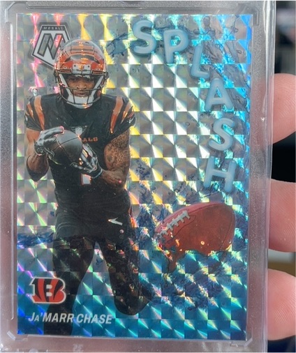 2024 Panini Mosaic #SS-JCE Ja'Marr Chase Splash Silver — front