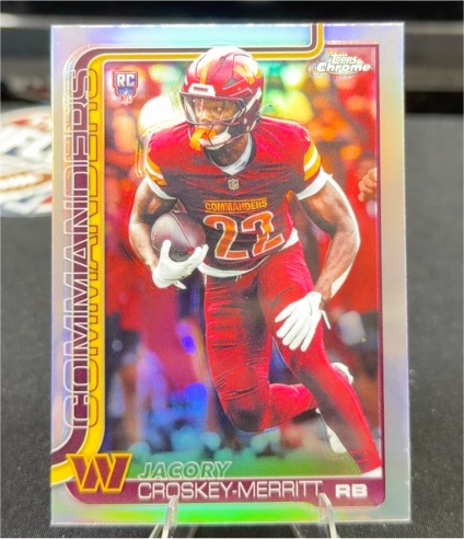 2025 Topps Chrome #387 Jacory Croskey-Merritt — front