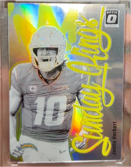 2024 Panini Donruss Optic #8 Justin Herbert Sunday Kings — front