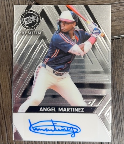 2024 Leaf Press Pass Premium #BA-AM1 Angel Martinez — front
