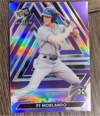 2024 Leaf Press Pass Premium #93 PJ Morlando Reflector — front