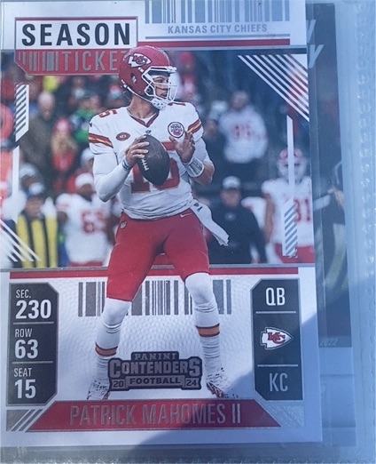 2024 Panini Contenders Season Ticket #50 Patrick Mahomes II — front