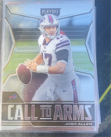 2021 Panini Playoff Call to Arms #CA-JAL Josh Allen — front