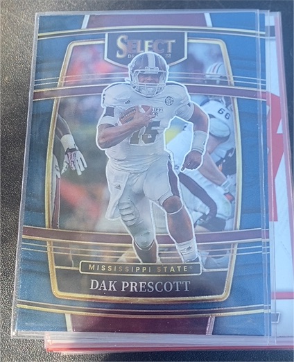 2022 Panini Select Draft Picks Concourse Blue #36 Dak Prescott — front