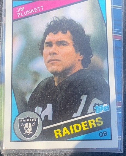 1984 Topps #114 Jim Plunkett — front