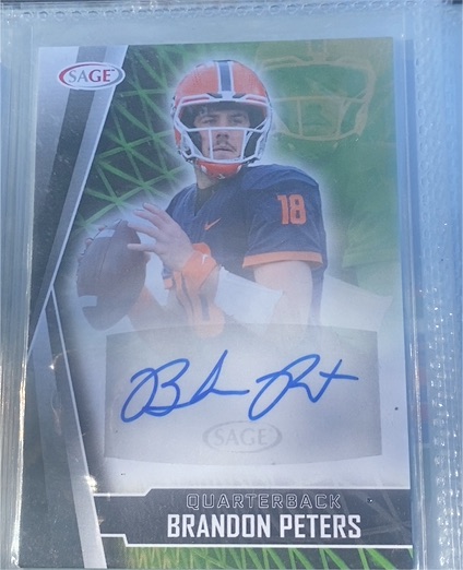 2022 Sage #A-BP Brandon Peters Autograph — front