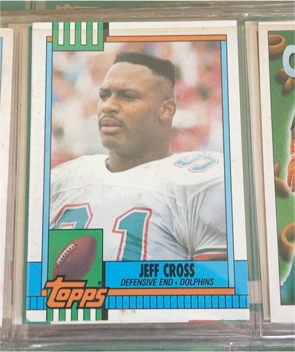 1990 Topps #317 Jeff Cross — front