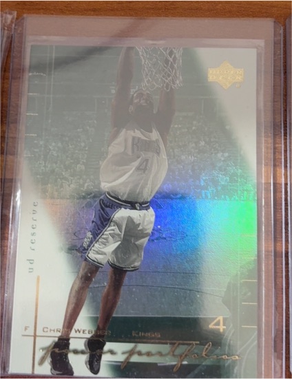 2000-01 Upper Deck Reserve Power Portfolios #PW2 Chris Webber — front