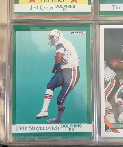 1991 Fleer #PK Pete Stoyanovich — front
