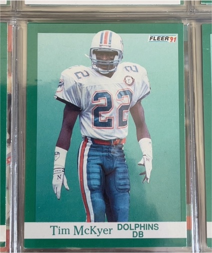 1991 Fleer #125 Tim McKyer — front