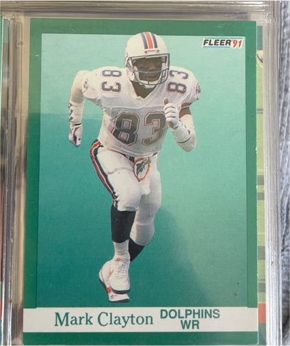 1991 Fleer #118 Mark Clayton — front