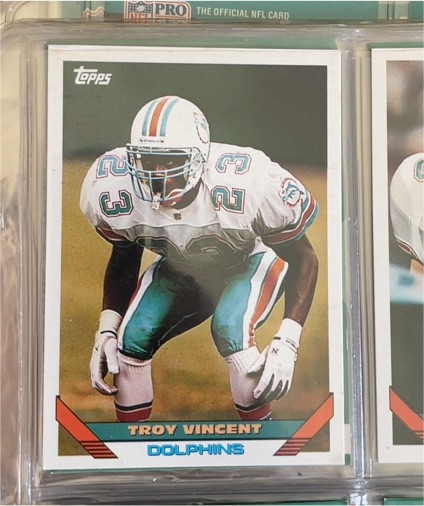 1993 Topps #30 Troy Vincent — front