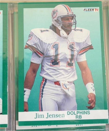 1991 Fleer #123 Jim Jensen — front