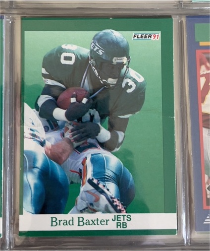 1991 Fleer #147 Brad Baxter — front