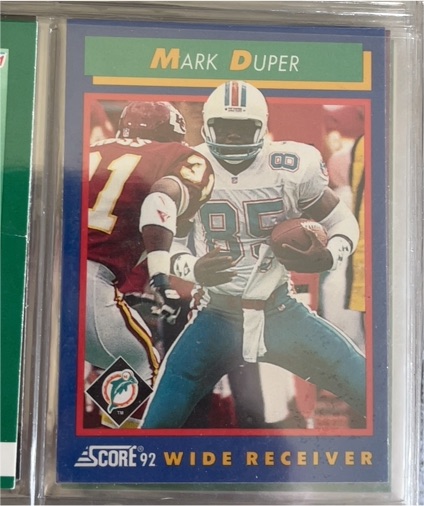 1992 Score #78 Mark Duper — front