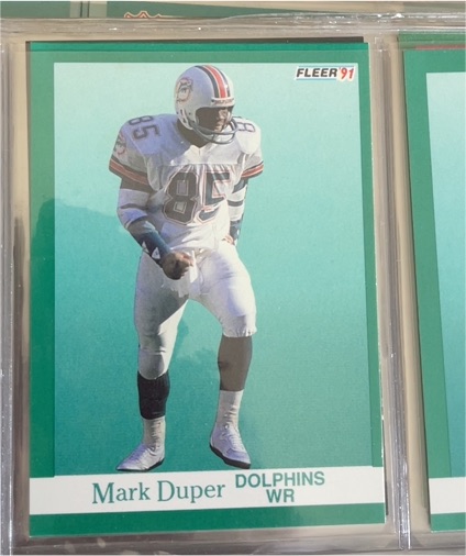 1991 Fleer #119 Mark Duper — front