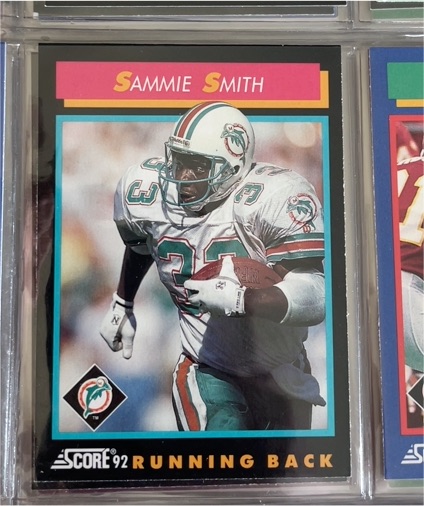 1992 Score #397 Sammie Smith — front