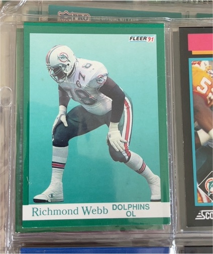 1991 Fleer #133 Richmond Webb — front