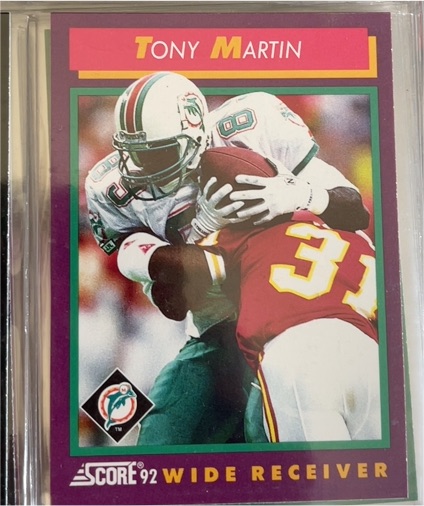 1992 Score #148 Tony Martin — front