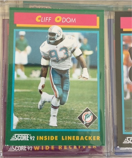 1992 Score #232 Cliff Odom — front