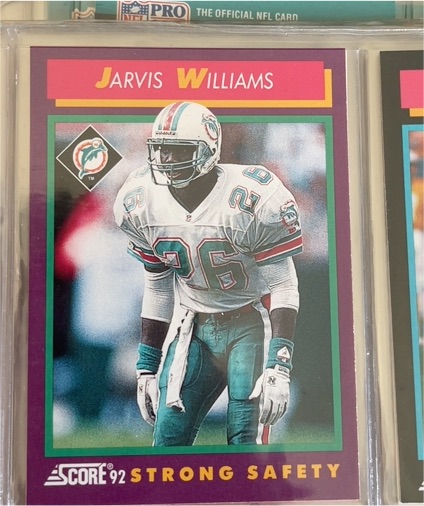 1992 Score #138 Jarvis Williams — front