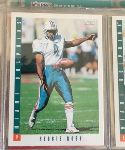 1993 Score #304 Reggie Roby — front