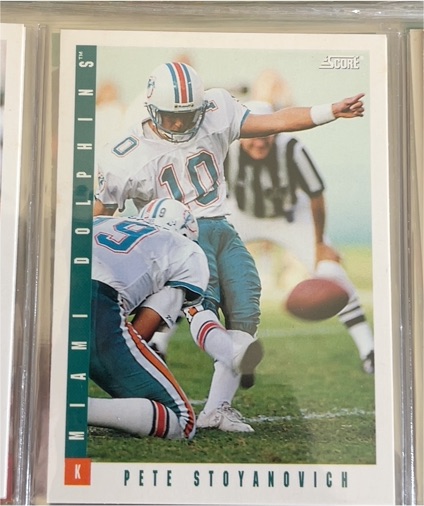 1993 Score #15 Pete Stoyanovich — front