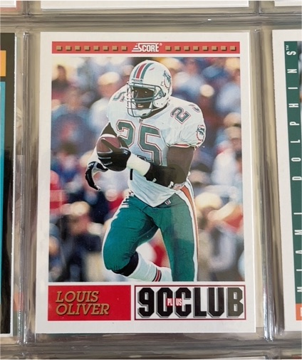 1993 Score #422 Louis Oliver — front