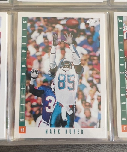 1991 Score #209 Mark Duper — front