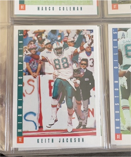 1993 Score #88 Keith Jackson — front