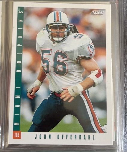 1993 Score #48 John Offerdahl — front