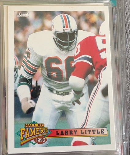 1993 Score #439 Larry Little — front