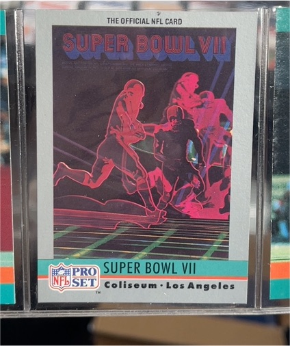 1990 Pro Set #7 Super Bowl VII — front
