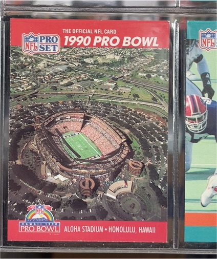 1990 Pro Set #334 Aloha Stadium 1990 Pro Bowl — front
