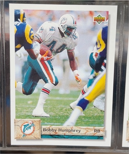 1992 Upper Deck #538 Bobby Humphrey Miami Dolphins — front