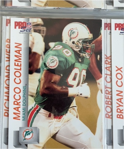 1992 Pro Set #556 Marco Coleman — front