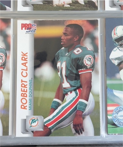1992 Pro Set #554 Robert Clark — front