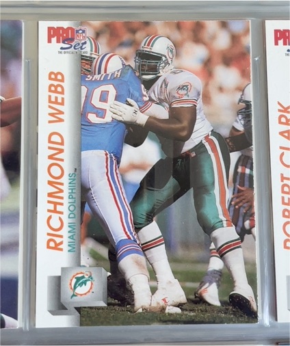 1991 Pro Set #214 Richmond Webb — front