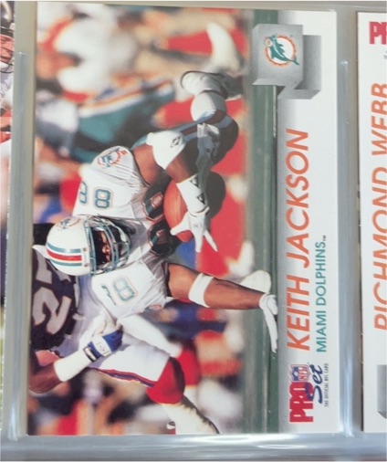 1992 Pro Set #558 Keith Jackson — front