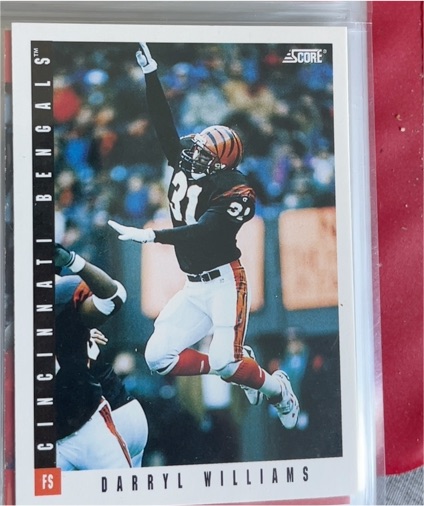 1993 Score #305 Darryl Williams — front
