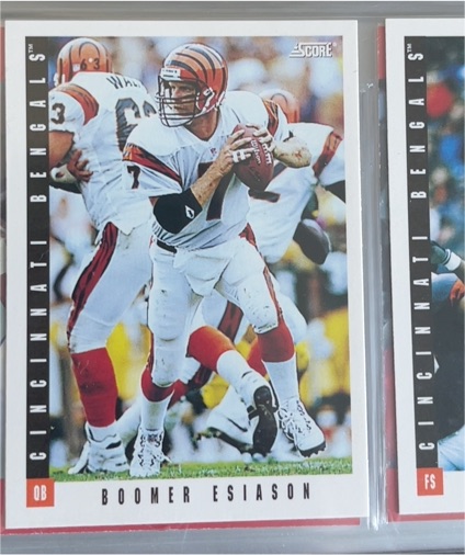 1993 Score #255 Boomer Esiason — front