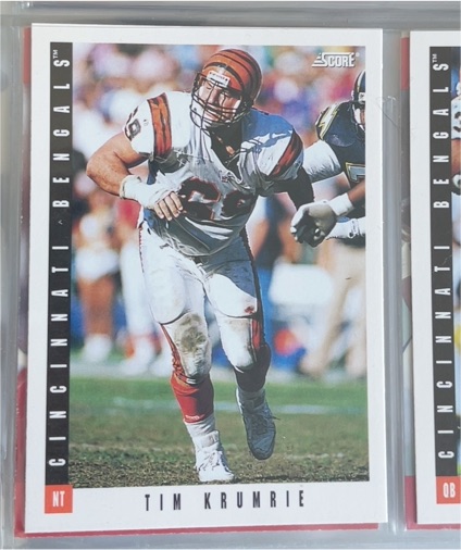 1993 Score Football #349 Tim Krumrie — front