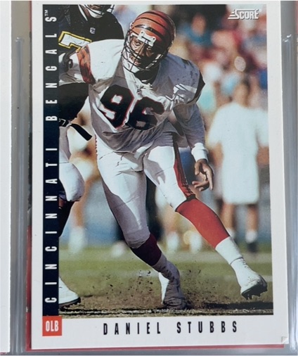 1993 Score #92 Daniel Stubbs — front
