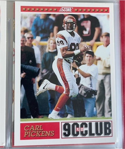 1993 Score #423 Carl Pickens — front