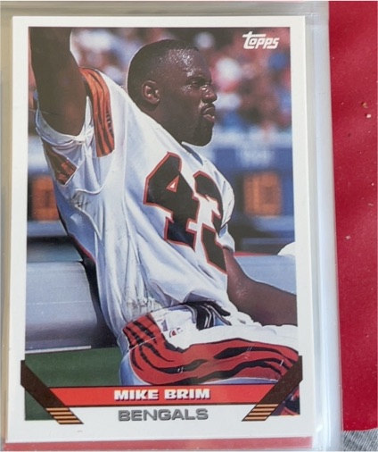 1993 Topps #386 Mike Brim Cincinnati Bengals — front