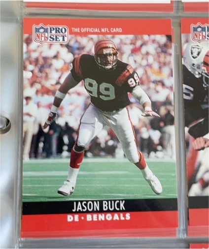 1990 Pro Set #62 Jason Buck — front