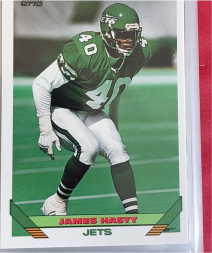 1993 Topps #489 James Hasty — front
