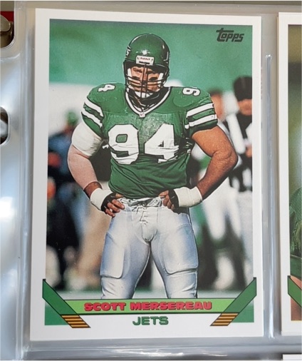1993 Topps #427 Scott Mersereau New York Jets — front